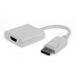 Gembird Video adapter | 19 pin HDMI Type A | Female | 20 pin DisplayPort | Male | White
